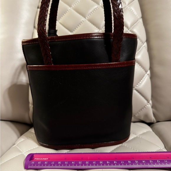 Elegant Black and Brown Brighton Handbag with Heart Accents - Picture 5 of 11
